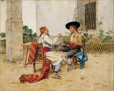 Zwei Bewohner der Huerta von Valencia von Joaquín Agrasot